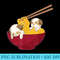 Kawaii Anime Japanese Ramen Noodles Shih Tzu Dog Shitzu - Sublimation backgrounds PNG - High Resolution And Print-Ready Designs