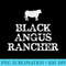 Black Angus Rancher Cattle Cow Beef - Download PNG images - Eco Friendly And Sustainable Digital Products
