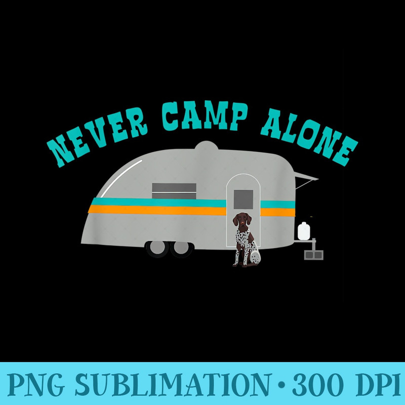 German Shorthair Pointer Dog RV Funny Camping - Free Transparent PNG Download - Bring Your Designs to Life