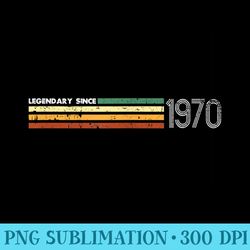 50th birthday 1970 vintage retro throwback gift idea - png download icon