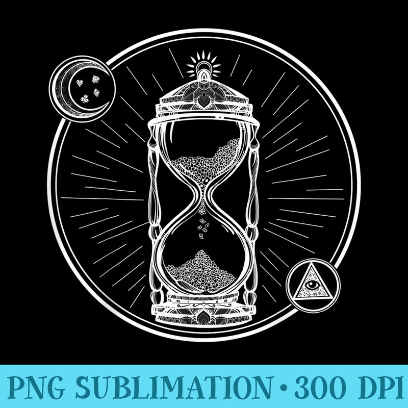 Time Moon Sun Tarot Tshirt Blackcraft Clothing - Shirt Template Transparent - Eco Friendly And Sustainable Digital Products