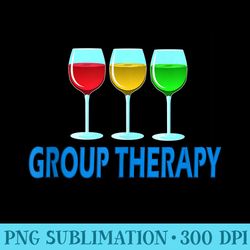 funny group therapy wine t healing wine glass - shirt mockup download