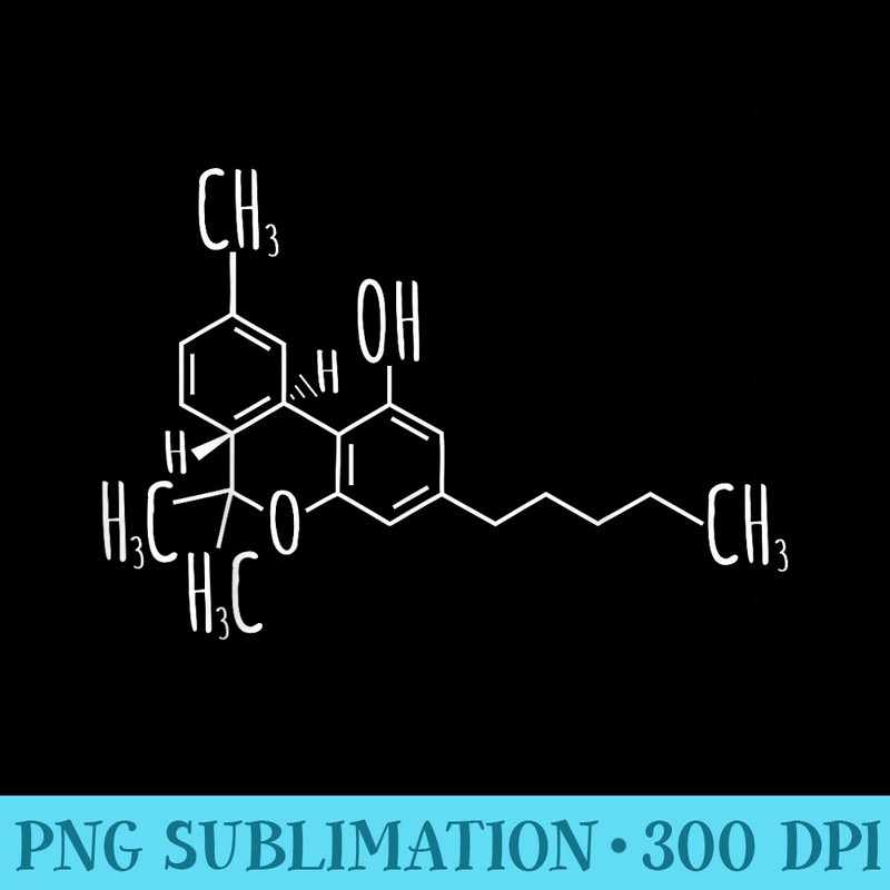 Marijuana Molecule Science Weed Cannabis T - PNG Download Clipart - Instantly Transform Your Sublimation Projects