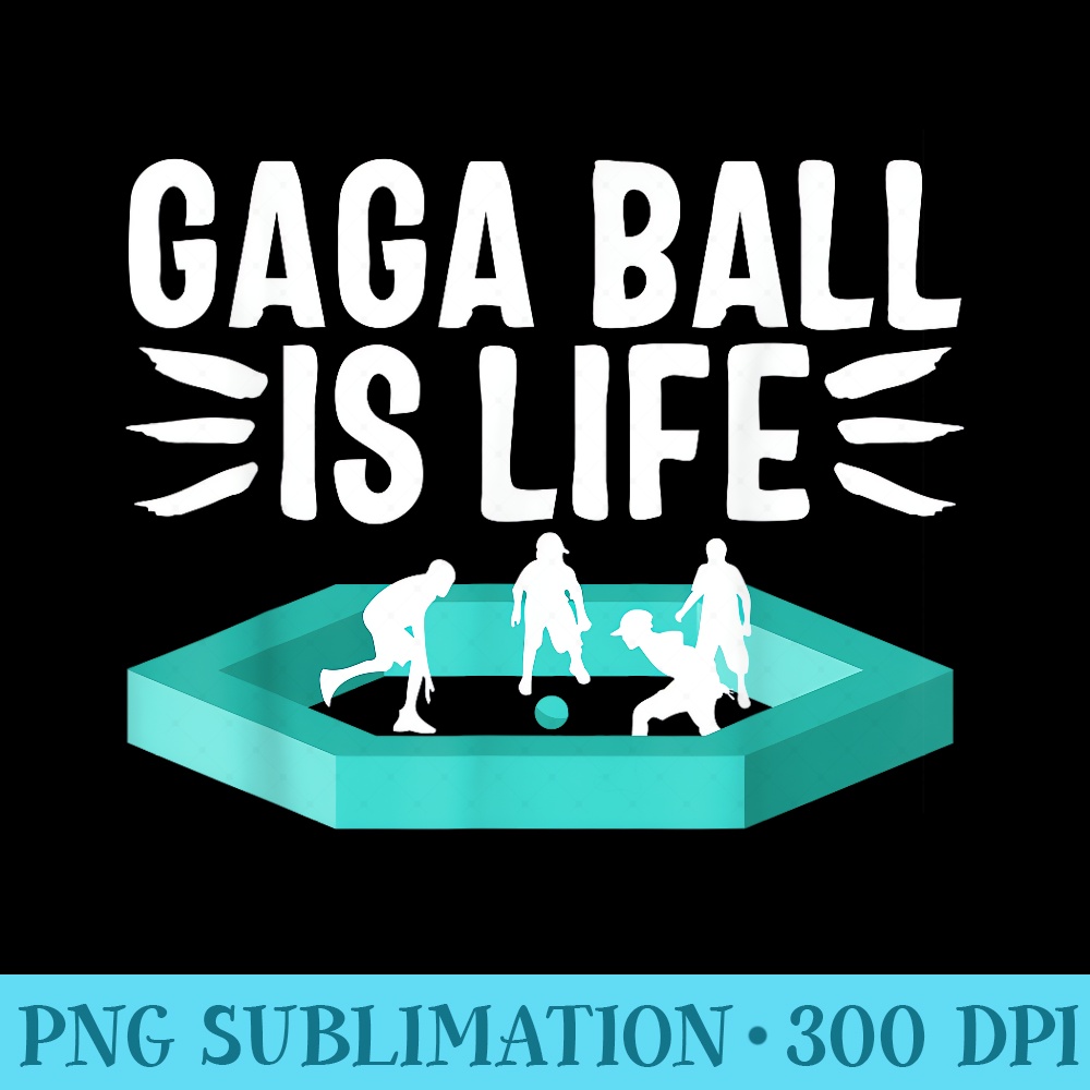 Gaga Ball Gaga Ball Pit Set Tshirt Dodgeball - Unique PNG Artwork - Unleash Your Creativity