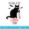 Funny Feeling a Bit Stabby Today Black Cat Halloween - Printable PNG Graphics - Limited Edition And Exclusive Designs