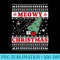 Funny Quirky Black Cat Santa Ugly Meowy Christmas - PNG Graphics - Vibrant and Eye-Catching Typography