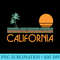 Vintage California Beach - Ready To Print PNG Designs - Quick And Seamless Download Process