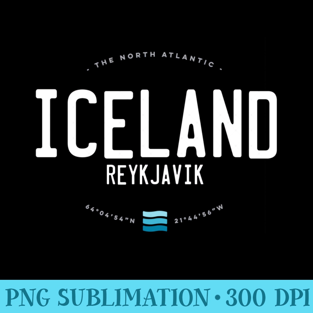 Iceland Beach Waves - High Quality PNG Files - Unique And Exclusive Designs