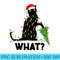 Funny Black Cat Pushing Christmas Tree Over Cat Christmas - PNG Graphics - Stunning Sublimation Graphics