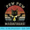 Funny Black Cat Pew Pew Madafakas - Digital PNG Artwork - Revolutionize Your Designs