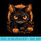 Retro Black Cat Halloween Pumpkin For s - Mug Sublimation PNG - Unleash Your Creativity