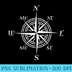 compass rose nautical - shirt template transparent