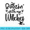 Boozin With My Witches Wine Halloween - Digital PNG Artwork - Unleash Your Creativity