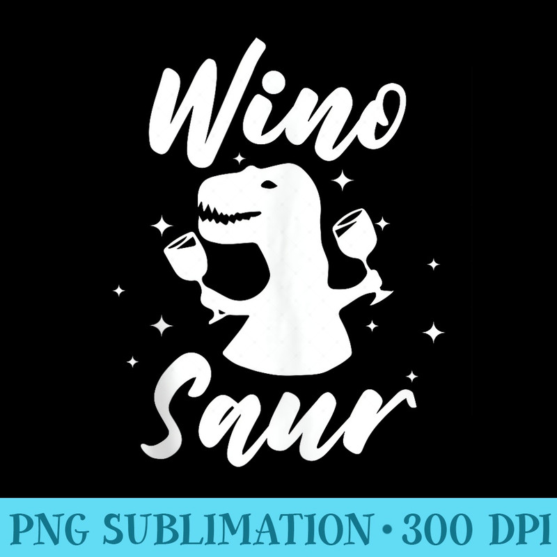 Comical Ladies Winosaur Funny Wine Lover - PNG Transparent Background Download - Transform Your Sublimation Creations