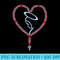 The Holy Rosary Roses Heart Tshirt Virgin Mary Catholics. - PNG Download Resource - Unleash Your Creativity