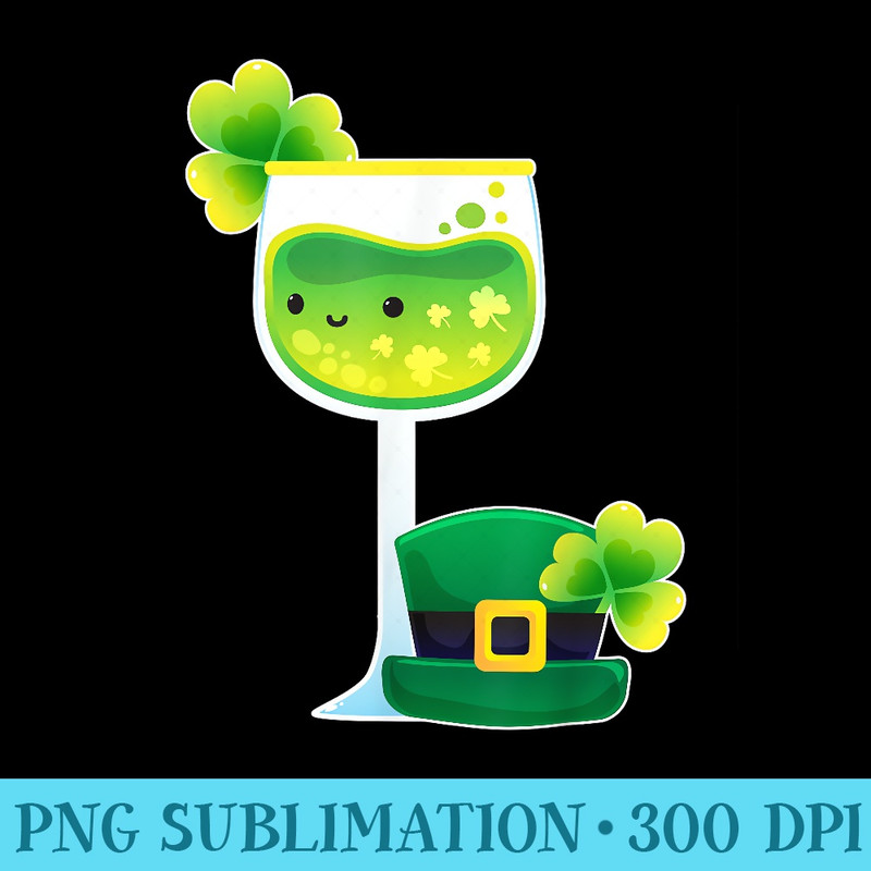 St Patricks Day T shirt Wine Leprechaun - PNG Download - Limited Edition And Exclusive Designs