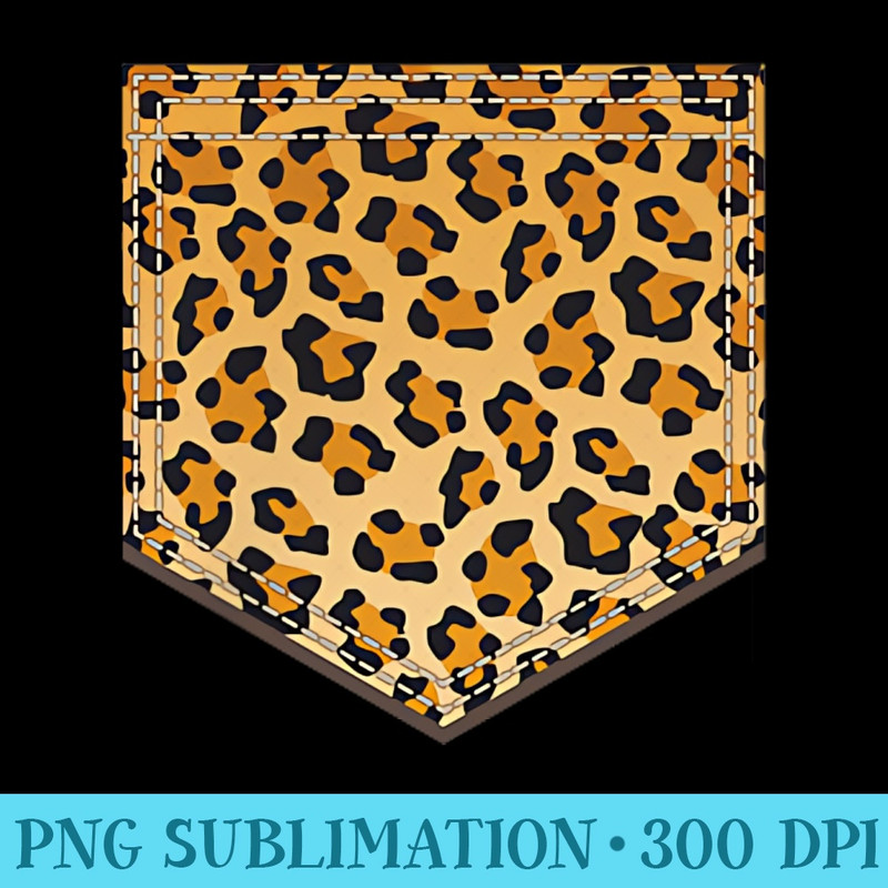 Leopard Print Pocket Cool Animal Lover Cheetah - PNG Download Icon - Bold & Eye-catching