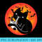 Halloween Black Cat Eats Ramen - Printable PNG Graphics - Trendsetting And Modern Collections