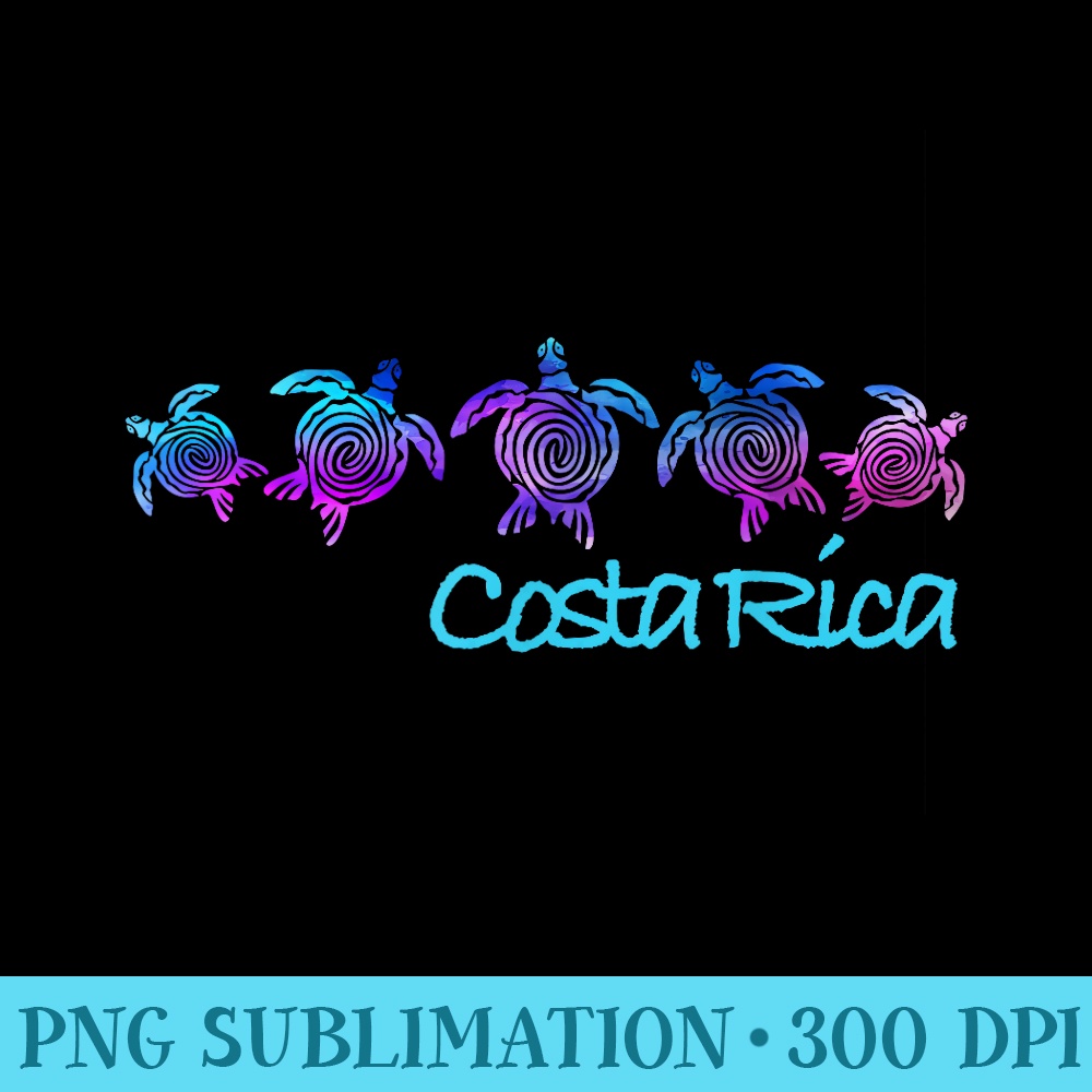 Costa Rica Beach Design Tribal Turtle - PNG design downloads - Revolutionize Your Designs