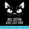 Black Cat Face 80 Cotton 20 Hair Kitten Feline Pet Lover - Modern PNG designs - Bold & Eye-catching