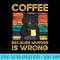 Coffee Because Murder Is Wrong Funny Black Cat Vintage - High Quality PNG Files - Revolutionize Your Designs