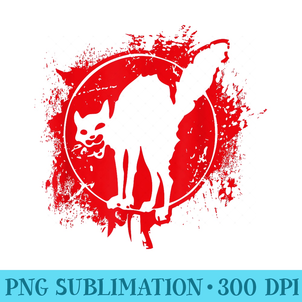 Anarchy Symbol Black Cat Revolution - Printable PNG Graphics - Quick And Seamless Download Process