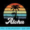 Aloha Hawaii Island Palm Beach Surfboard Surf - PNG Art Files - Trendsetting And Modern Collections