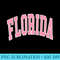 Florida Beach Preppy Pink Font - PNG Design Files - Boost Your Success with this Inspirational PNG Download