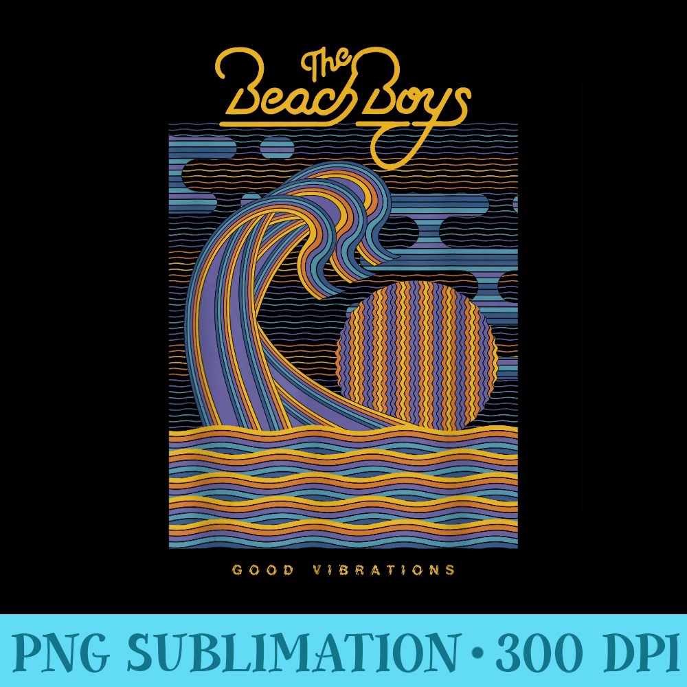 Beach Good Vibrations - PNG Graphics - Enhance Your Apparel with Stunning Detail