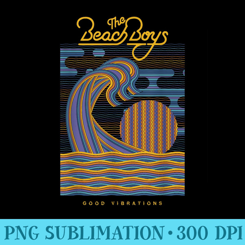 Beach Good Vibrations - PNG Graphics - Enhance Your Apparel with Stunning Detail