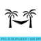 Cool Summer Vacation Beach Palm Tree - Digital PNG Artwork - Instantly Transform Your Sublimation Projects