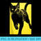 Black Cat Yellow Print - PNG Prints - Bring Your Designs to Life