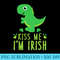 Kiss Me Im Irish T St. Patricks Day Cute Dinosaur T - Shirt Graphic Resources - High Resolution And Print-Ready Designs