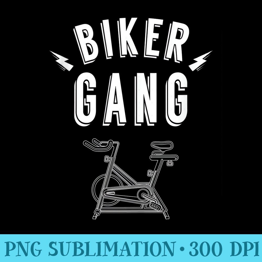 Biker Gang Funny Spinning Indoor Spin Class Workout - PNG Download Library - Add a Festive Touch to Every Day
