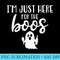 Im Just Here For The Boos Wine Halloween for Women Men - PNG Art Files - Capture Imagination with Every Detail