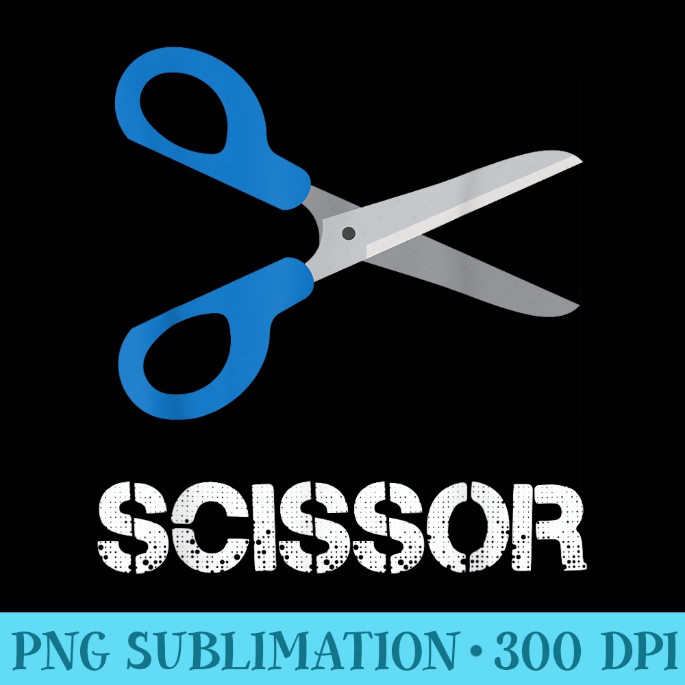 Scissors Edition Rock Paper Scissors Matching - Sublimation PNG Designs - Vibrant and Eye-Catching Typography