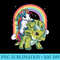 Unicorn Riding Dinosaur T shirt Triceratops Rainbow - PNG Image Download - Quick And Seamless Download Process