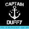 CAPTAIN DUFFY Funny Birthday Personalized Surname Clan - Printable PNG Graphics - Easy-To-Print And User-Friendly Designs