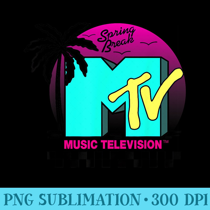 MTV Beach Spring Break - High Resolution PNG Designs - Perfect for Personalization
