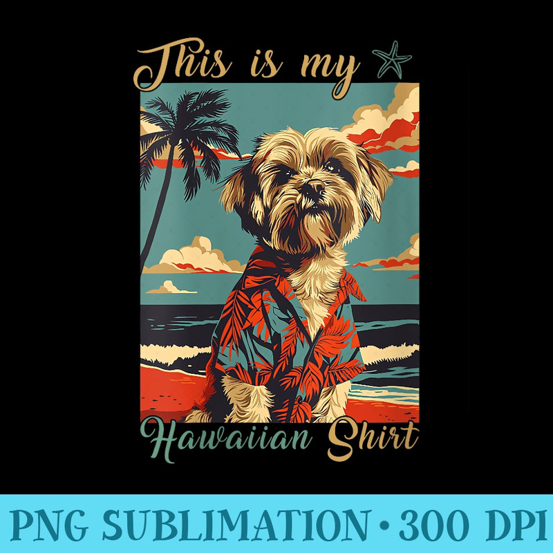 Womens Retro Havanese Dog Beach Summer - Printable PNG Images - Unleash Your Inner Rebellion
