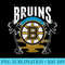 Calhoun NHL Surf Skate Boston Bruins Beach Sunset Premium - PNG Templates - Versatile And Customizable Designs