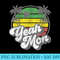 Yeah Mon Vintage Jamaica Reggae Jamaican Vacation Retro - Ready To Print PNG Designs - Unlock Vibrant Sublimation Designs