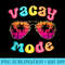 Vacay Mode Summer Vibes Sunglasses Retro Cute Girl Women - Sublimation PNG Designs - Trendsetting And Modern Collections