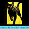 Black Cat Yellow Print - PNG Prints - Perfect for Personalization