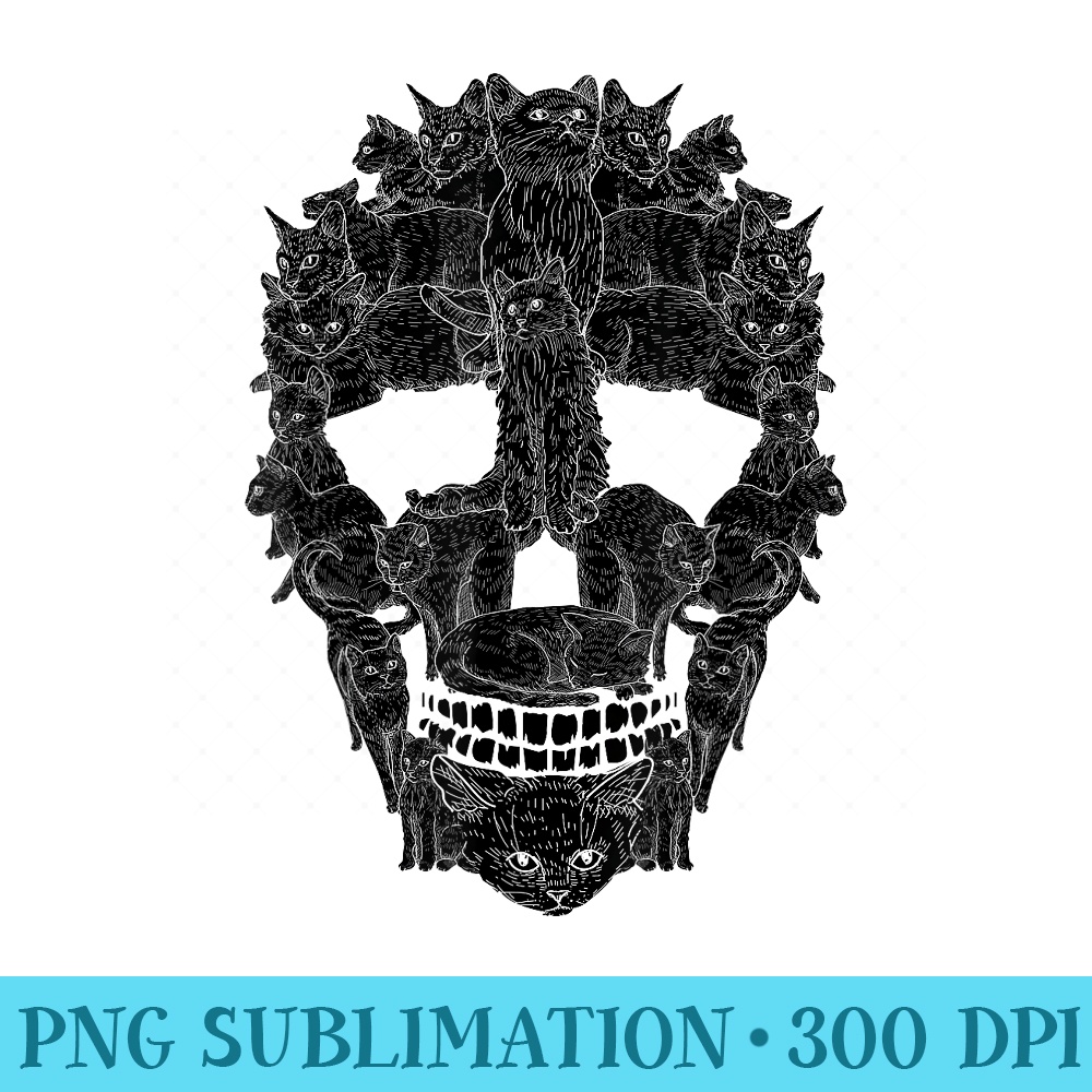 Halloween Cat skull skeleton Cat costume spooky black cat - PNG Download - Perfect for Creative Projects