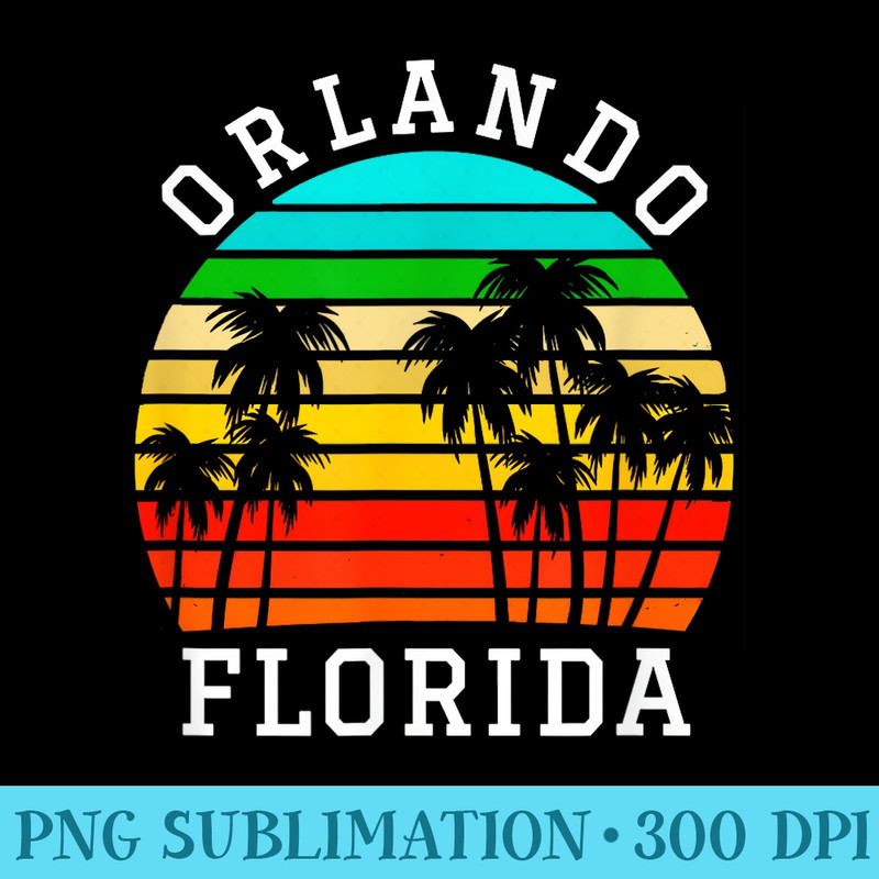 Orlando Florida Matching Florida Palm Trees Sunset - PNG Download - Defying the Norms