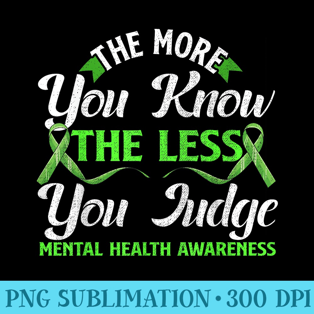 Mental Health Awareness Ribbon Design Psychiatric Technician - PNG Download High Quality - Unleash Your Inner Rebellion