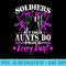 Soldiers Dont Brag Proud Army Aunt Pride Military Auntie - PNG Clipart Download - Enhance Your Apparel with Stunning Detail