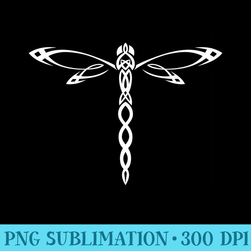 Beautiful Dragonfly Tribal Dragonfly Art Design - High Resolution PNG Download - Defying the Norms