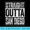 Straight Outta San Diego T California - Download PNG Files - Unleash Your Creativity
